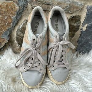 Gola Classics Orchid II Lizard Women's Gray Lace-Up Sneakers Athletic Shoes